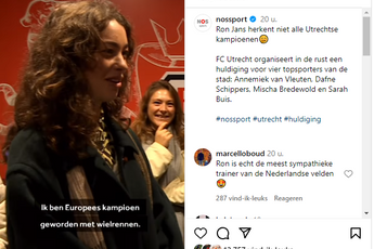 🎥 Van Vleuten en Bredewold in het zonnetje gezet bij FC Utrecht, hoofdcoach Jans kent de Europees kampioene niet