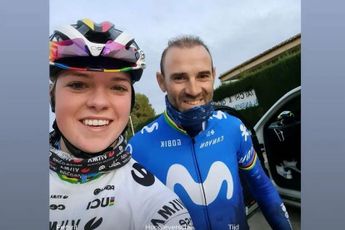 Trainen met Visma | Lease a Bike-dames (en Valverde) in Spanje deed Van Empel goed: 'Ze leven allemaal mee'