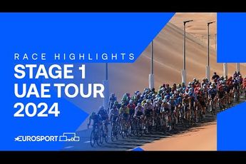 🎥 Samenvatting etappe 1 UAE Tour 2024: Kooij, Jakobsen en Groenewegen zien Merlier winnen