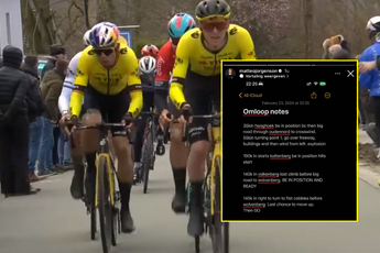 Visma | Lease a Bike spil Matteo Jorgenson's crucial iPhone notes for Flemish Ardennes mayhem
