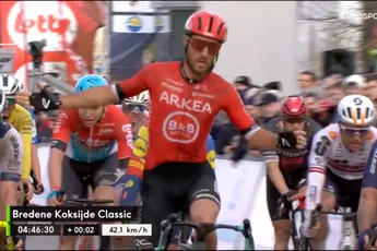 Arkéa - B&B-Italiaan Mozzato verrast Groenewegen op de meet in Bredene-Koksijde Classic