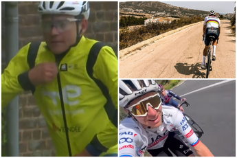 🎥 Van der Poel en Pogacar lachen in de zon: 44 (!) renners finishen Waalse Pijl, Skjelmose van fiets gedragen