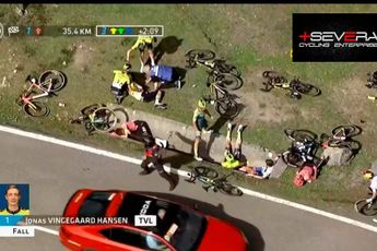 🎥 Horror in the Basque Country: Vingegaard badly hurt after massive crash, Roglic and Evenepoel also involved
