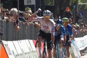 Lutsenko verdeelt en heerst met eindwinst in de Abruzzo, Sivakov (ritwinst) en Bennett mee het podium op