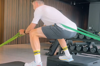 After outdoor cycling, also squatting: Wout van Aert seems to be making great strides in his recovery