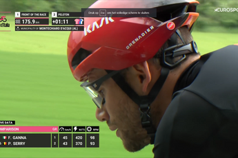 LIVE Giro d'Italia etappe 4 | Groep met Ganna pakt minuut op het peloton, Pogacar heeft zwarte broek