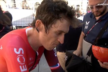 🎥 "Thanks"; disappointed Thomas has to bite his lip after odd question about his tough day in the Giro