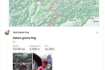 Pogacar snoert gefrustreerde Strava-rapporteurs de mond in Giro: 'Haters gonna flag'