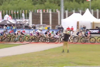 🎥 Puck Pieterse, despite nasty fall, finished fifth at Short Track in Nove Mesto, while Tom Pidcock couldn't keep up