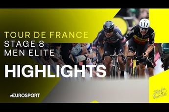 🎥 Summary Stage 8 Tour de France: Girmay celebrates his second win after grueling hill sprints