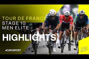 🎥 Samenvatting etappe 10 Tour de France: Philipsen pakt dankzij Van der Poel eindelijk z'n etappezege