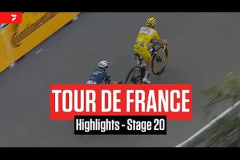 🎥 Samenvatting etappe 20 Tour de France: De hele dag in de wielen, en dan alsnog moeten winnen...