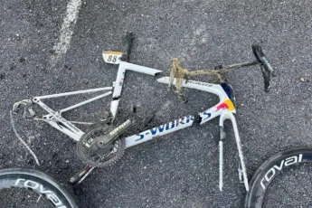 New shocking footage of Vlasov's wrecked bike after devastating crash and injury in Tour de France