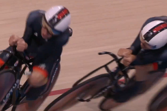 Hayter prevents mega crash, but misses out on gold for Britain; Faulkner secures gold in team pursuit