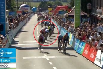 🎥 Bizarre crash in first stage of Renewi Tour: Merlier knocks over Groenewegen, both riders badly banged up