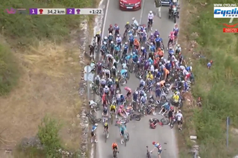 Geoghegan Hart and Quintana injured after heavy crash in Burgos, Visma | LAB loses Tulett in early crash!