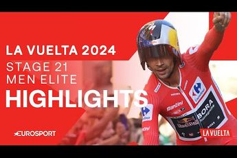 🎥 Samenvatting etappe 21 Vuelta a España 2024: Kwartet Roglic, maar wel afgetroefd voor de ritzege