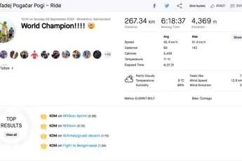 Pogacar's Strava vertelt het hele verhaal: Sloveen was vernietigend veel sneller dan de rest