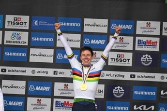 UAE presenteert nieuwe regenboogtrui Pogacar, die zaterdag prestatie van Boonen in 2006 wil evenaren