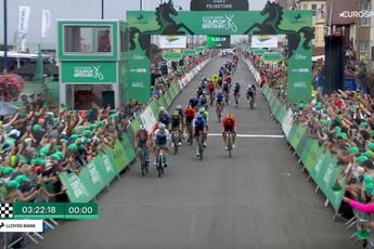 Govekar wint ondanks actieve Evenepoel chaotische slotrit Tour of Britain, Williams pakt eindzege