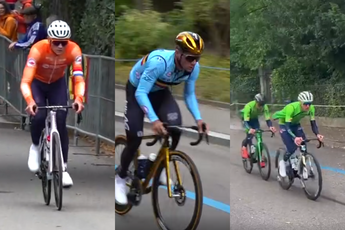 🎥 Van der Poel, Pogacar en Evenepoel alle drie al vol op de pedalen: WK-kleppers verkennen parcours