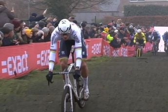 Van der Poel pakte na kanonstart Van Aert over: 'Hij heeft het talent en klasse van zichzelf'