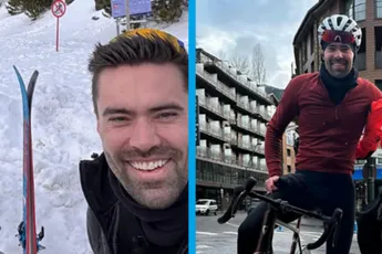 📸 Tom Dumoulin terug op vruchtbare grond, waar hij aan het skiën en fietsen slaat met oude bekenden