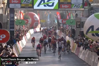 Na Sanremo-primeur is Wiebes ook de sterkste in Classic Brugge-De Panne, weer valpartijen in finale