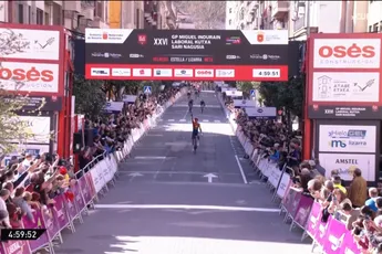 Nys heeft aan 1 monsterversnelling genoeg om meteen te winnen bij rentree in GP Miguel Indurain