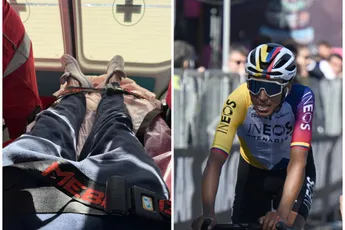 Terwijl Arensman klassement vanuit ambulance kan vergeten, is Bernal weerbaar: 'Heb afgelopen 5 jaar ook niet opgegeven'