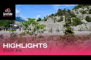🎥 Samenvatting etappe 16 Giro d'Italia 2025: Derde week begint met krankzinnige bergrit die veel slachtoffers kent