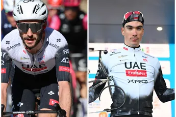 Ayuso en Yates (die contract verlengt) leiders van UAE in Giro, wat andere klasbakken degradeert tot helpers