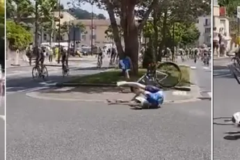 🎥 Evenepoel komt met schrik vrij na val, ploegmaat Vervaeke kent minder geluk na akelige crash