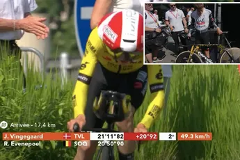 Vingegaard stipt direct na Dauphiné-tijdrit verbeterpunt aan, concurrent Pogacar inspecteert Cervélo van concurrent
