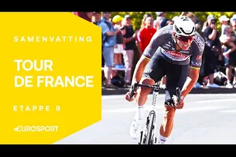 🎥 Samenvatting etappe 9 Tour de France 2025: Van der Poel komt maar nét tekort voor absolute megastunt
