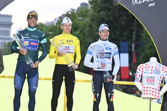 Klassementen Tour de France 2025 | Vierde eindzege en bollen voor Pogacar, maar wit en groen voor anderen