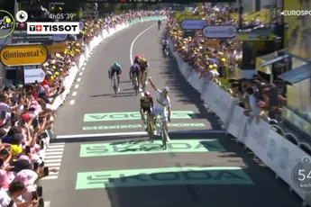 Van der Poel verliest geel aan winnende Pogacar op Mur de Bretagne; Almeida en Mas vallen zwaar in finale