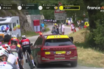 🎥 Jury, waar ben je mee bezig? Vauquelin en co ontsnappen aan valpartij na bijna-aanrijding met jury-wagen