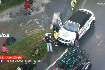 Zingle niet meer van start in Vuelta a España nadat schouder tweemaal uit de kom schoot