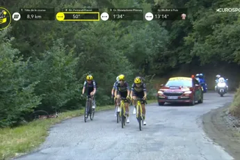 20-jarige Bunel na waardevolle hulp aan Ferrand-Prévot: 'Dit was het plan, zoals Van Aert het deed in de Giro'