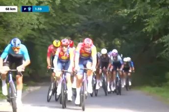 68 kilometer beuken levert oermens Mads Pedersen week voor Vuelta nieuwe zege op voor thuispubliek, Del Grosso tweede