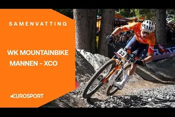 🎥 Samenvatting WK mountainbiken 2025 elite mannen met Mathieu van der Poel