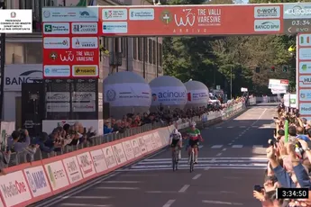 Kersvers Europees kampioene Vollering eruit gebluft door Longo Borghini, die zegeviert in Tre Valli Varesine