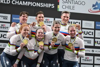 3 races, 3 keer goud! TeamNL start WK baanwielrennen met winst voor beide 'Bullet Trains', Wiebes prolongeert titel