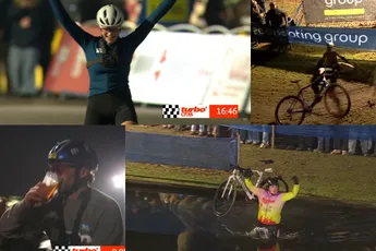 Opnieuw een knotsgekke turbocross: bier drinken, zwemlessen en weinig geluk voor Bas Tietema
