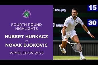 [Video] Djokovic verliest set, maar knokt zich naar kwartfinales op Wimbledon