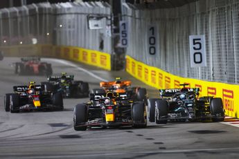 Winning-streak Verstappen ten einde, Sainz wint Grand Prix van Singapore