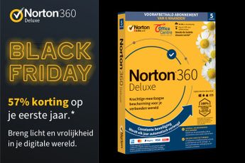 Norton Black Friday Deal 57% korting op het Norton 360 Deluxe pakket (adv)