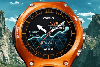Casio's eerste Android Wear-smartwatch kan tegen een stootje
