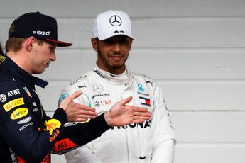 Max Verstappen crasht in GP Engeland na tik door Hamilton